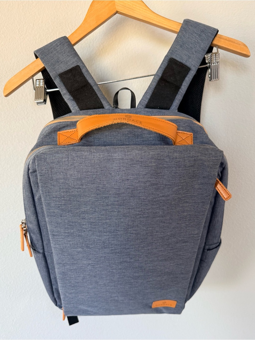 Nordace Backpack In Blue Multiple Compartments And pockets RFID Protection